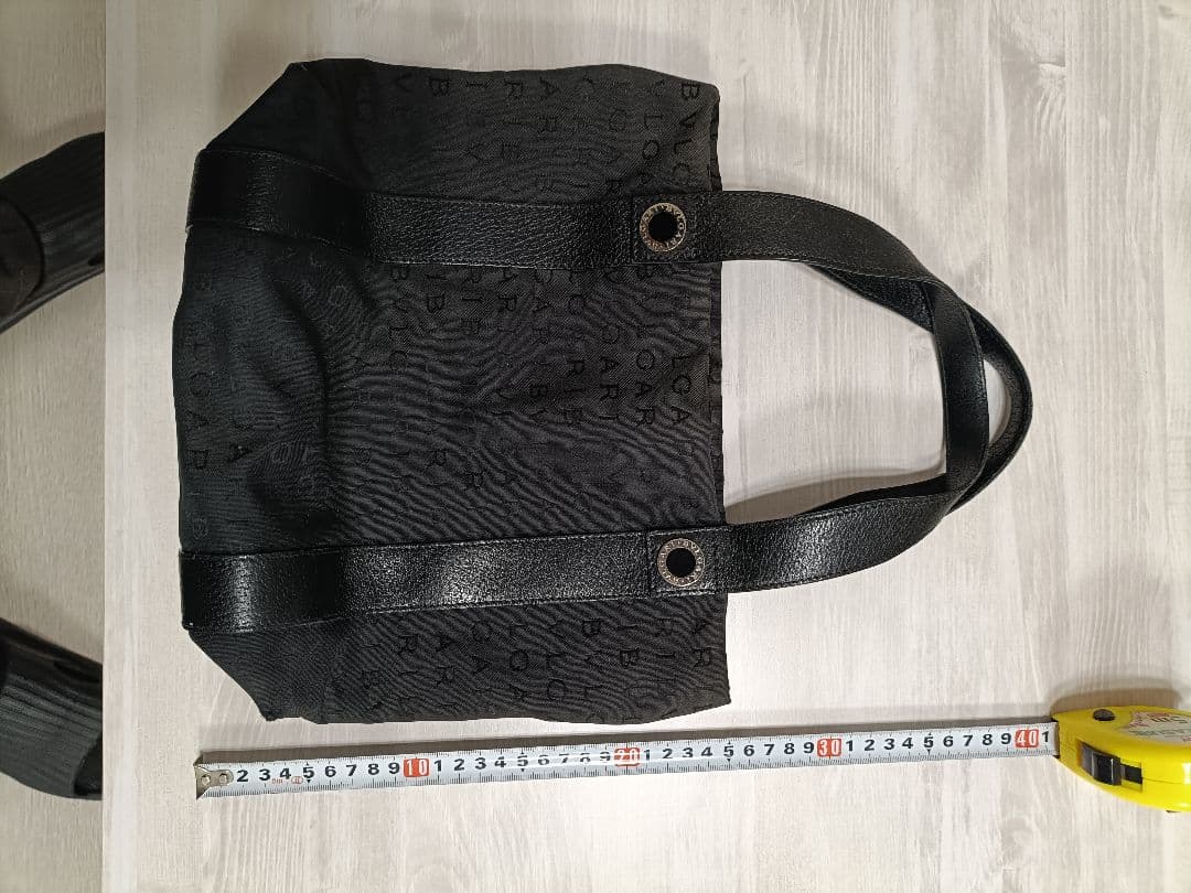 【BVLGARI】 ブラック トートバッグ