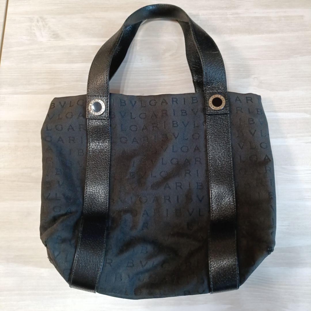 【BVLGARI】 ブラック トートバッグ