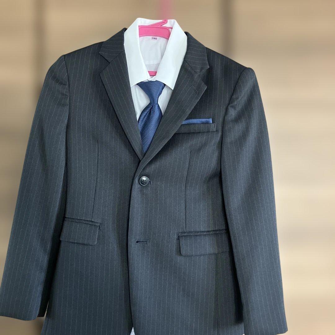 卒業式　ベーシックスーツ5点　 150cm