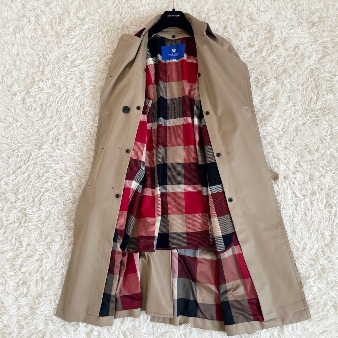 美品　ブルーレーベルクレストブリッジ　トレンチコート　2way　ハニーベージュ