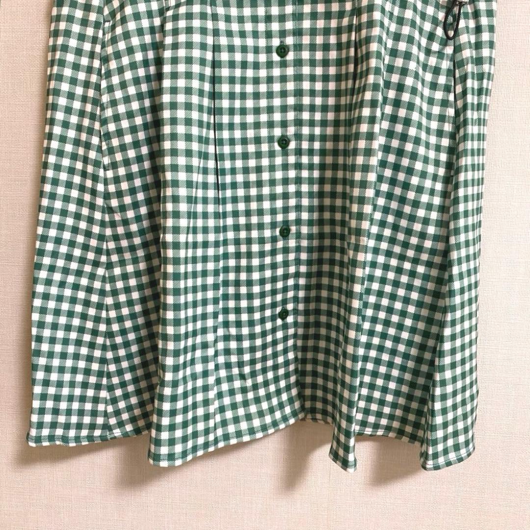 RIENDA GOLF ギンガムチェックドロストOP