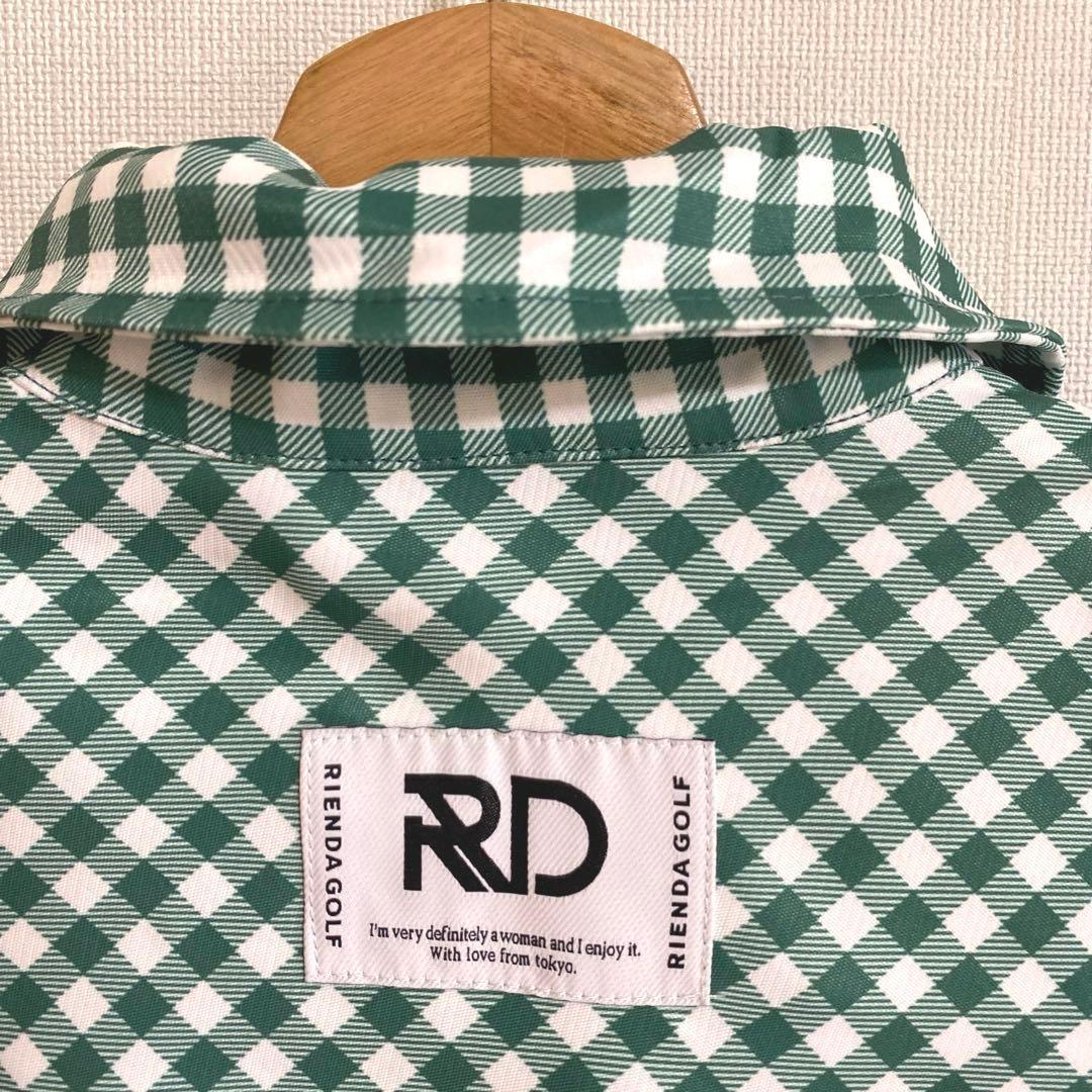 RIENDA GOLF ギンガムチェックドロストOP