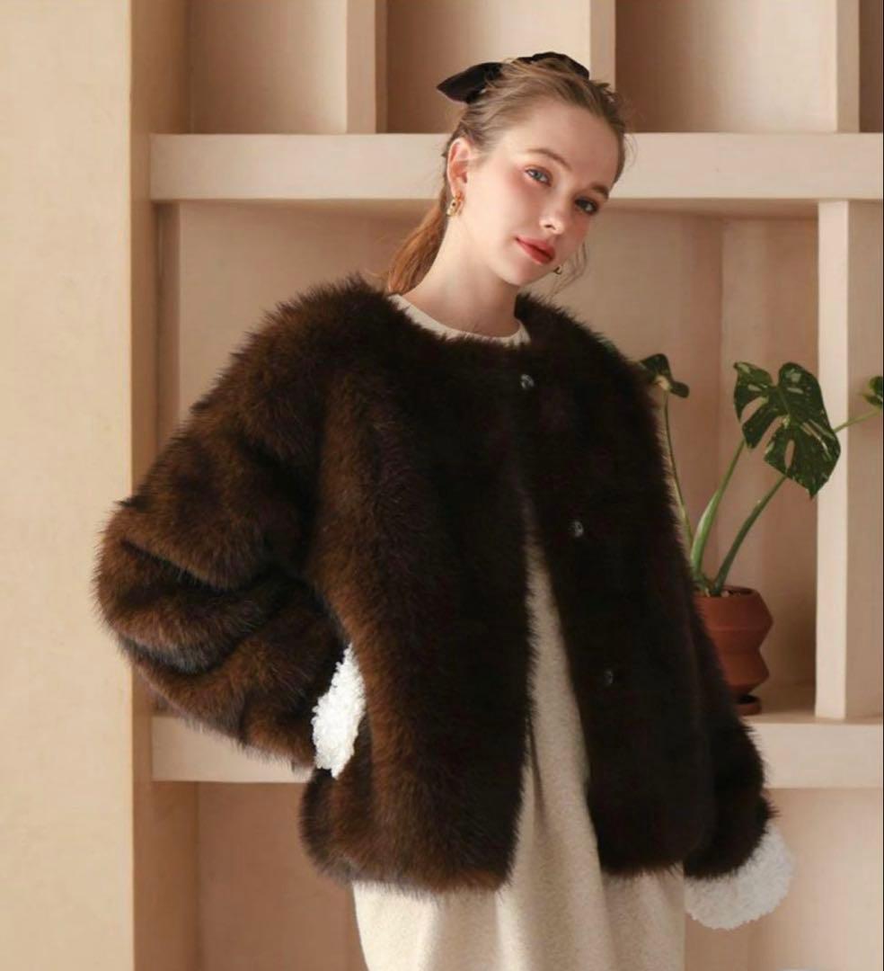 10日まで2222円お値下げ中　完売　ドノバン　donoban ファーコート