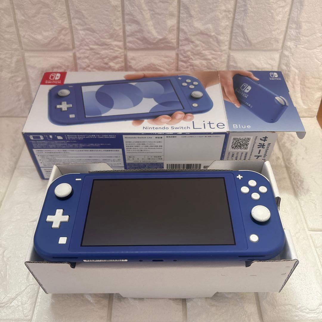 【超美品】Switch Lite ブルー スイッチライトすぐ遊べる！2
