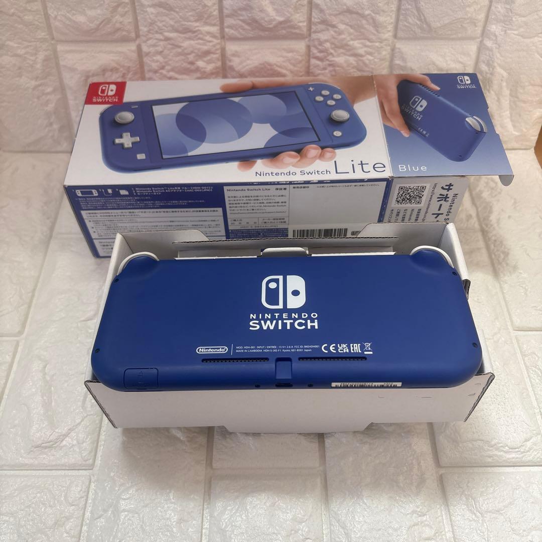 【超美品】Switch Lite ブルー スイッチライトすぐ遊べる！2