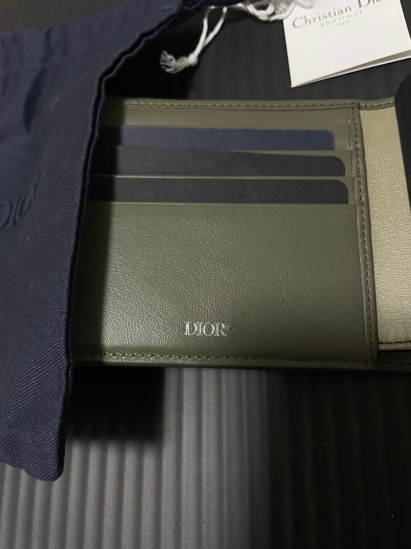 Dior ディオール　ロゴ　二つ折り財布 新品
