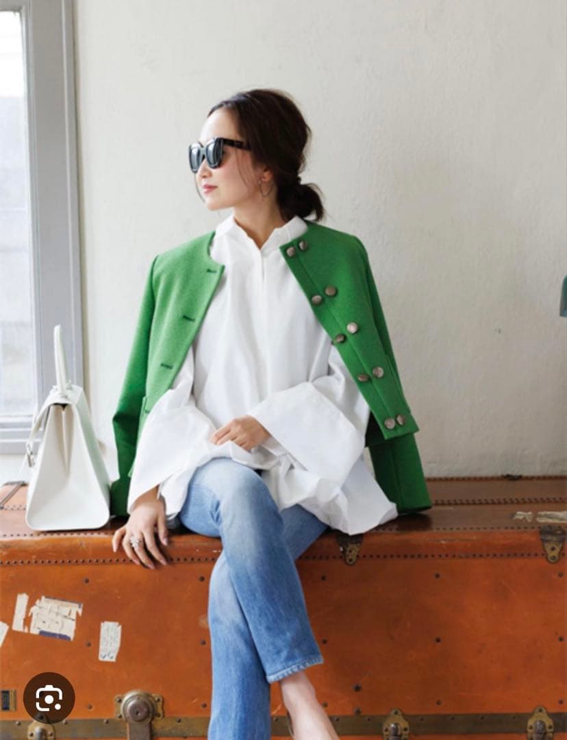 bluelea ブルレア　ジャケット　グリーン