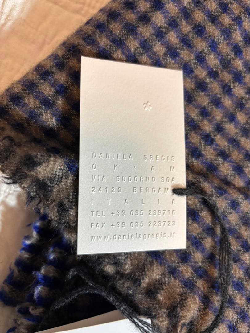 新品未使用 ダニエラグレジス カシミア ストール 140×70㎝