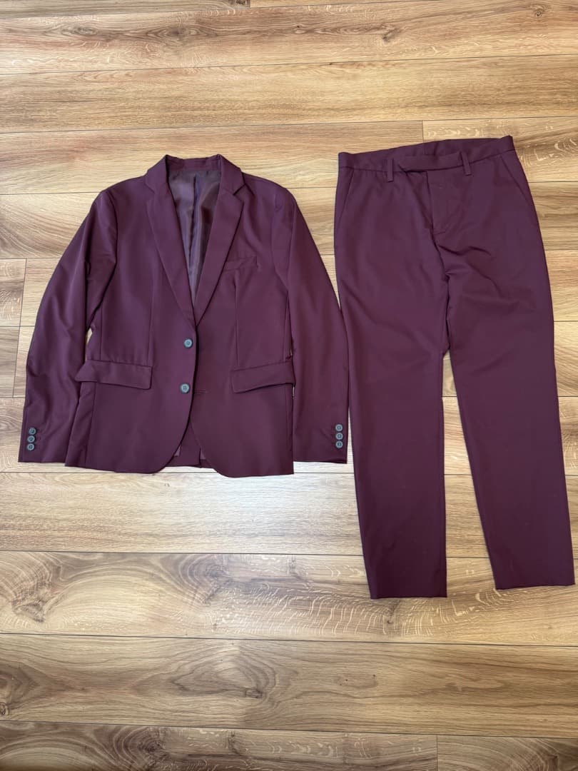 STUDIOUS セットアップ2セット(ブラック・バーガンディ)