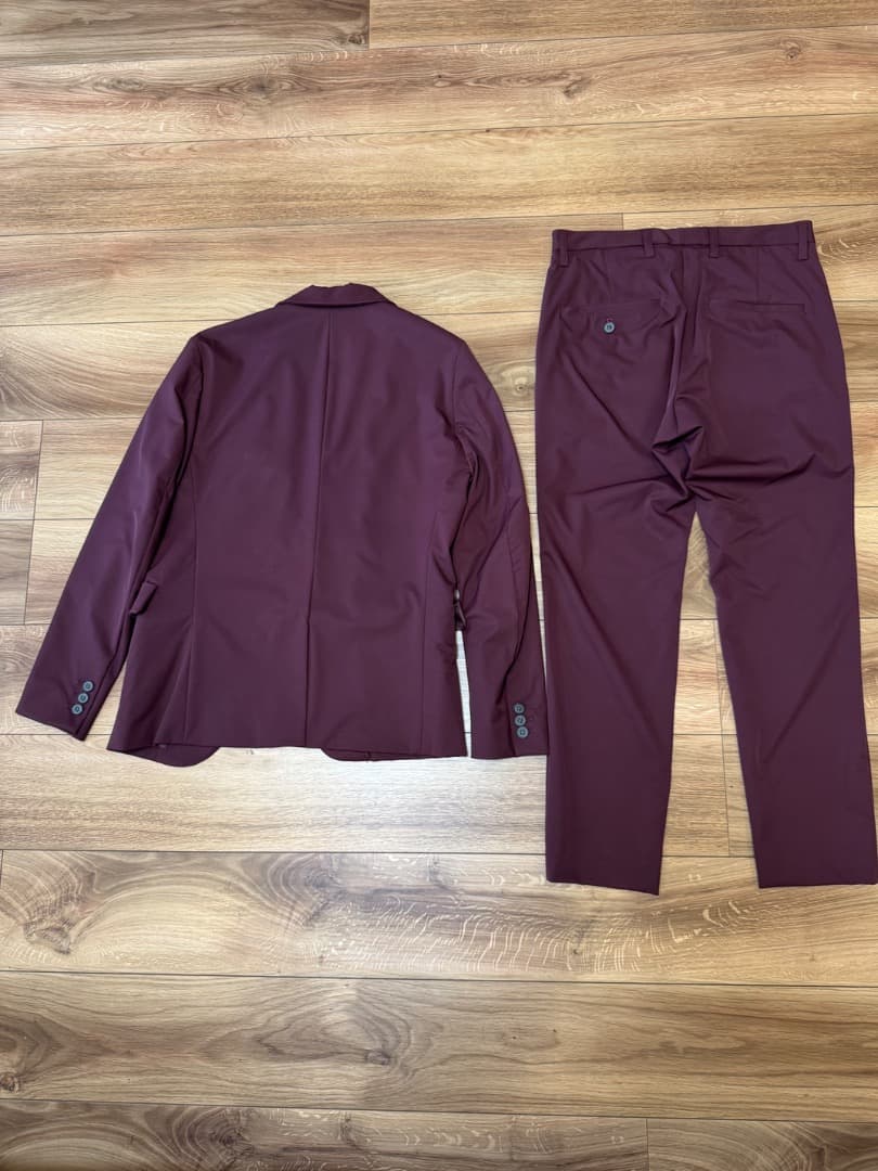 STUDIOUS セットアップ2セット(ブラック・バーガンディ)