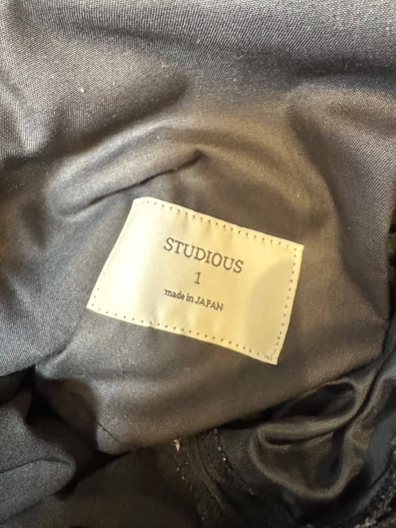 STUDIOUS セットアップ2セット(ブラック・バーガンディ)