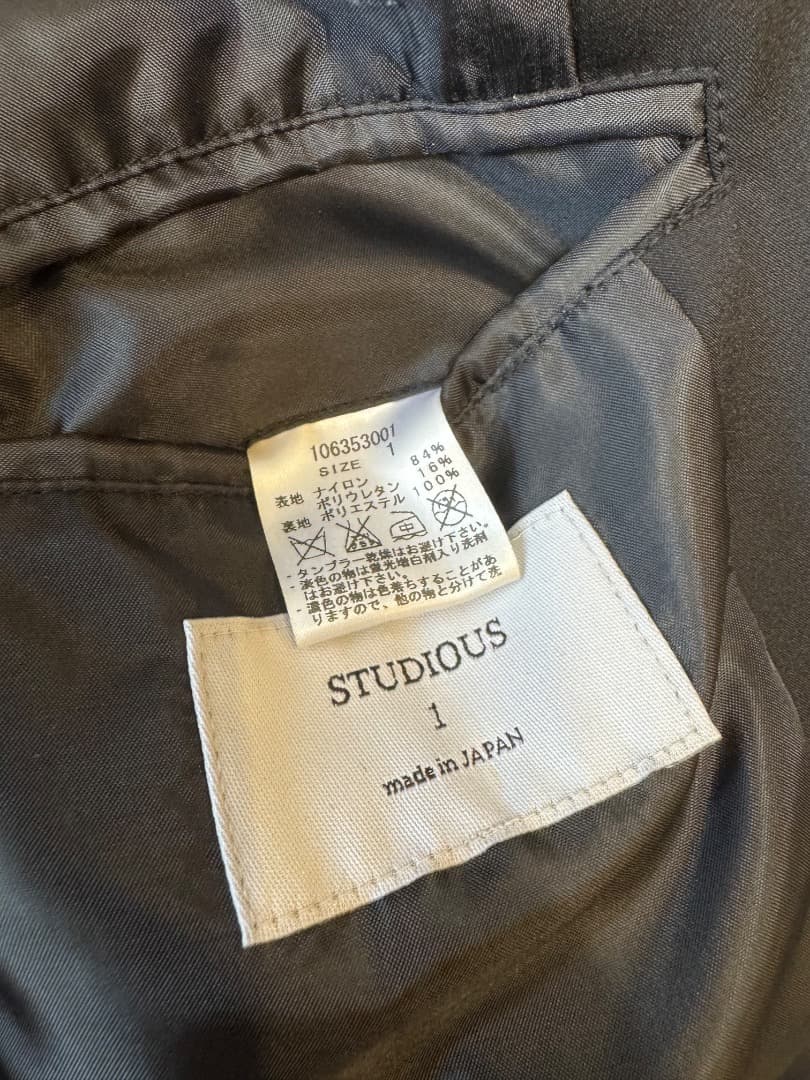 STUDIOUS セットアップ2セット(ブラック・バーガンディ)