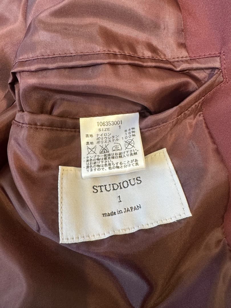 STUDIOUS セットアップ2セット(ブラック・バーガンディ)