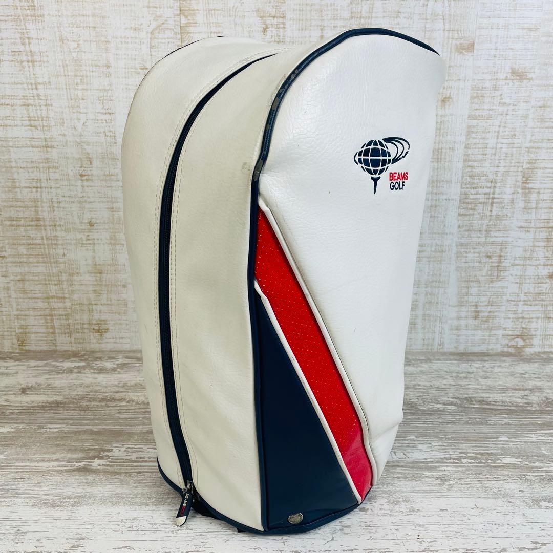 BEAMS GOLF ビームスゴルフ　ツアータイプキャディバッグ　トリコロール柄