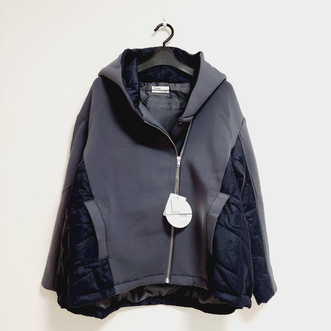 新品 LASUD ヤマダヤ 中綿 キルティング×スムースブルゾン