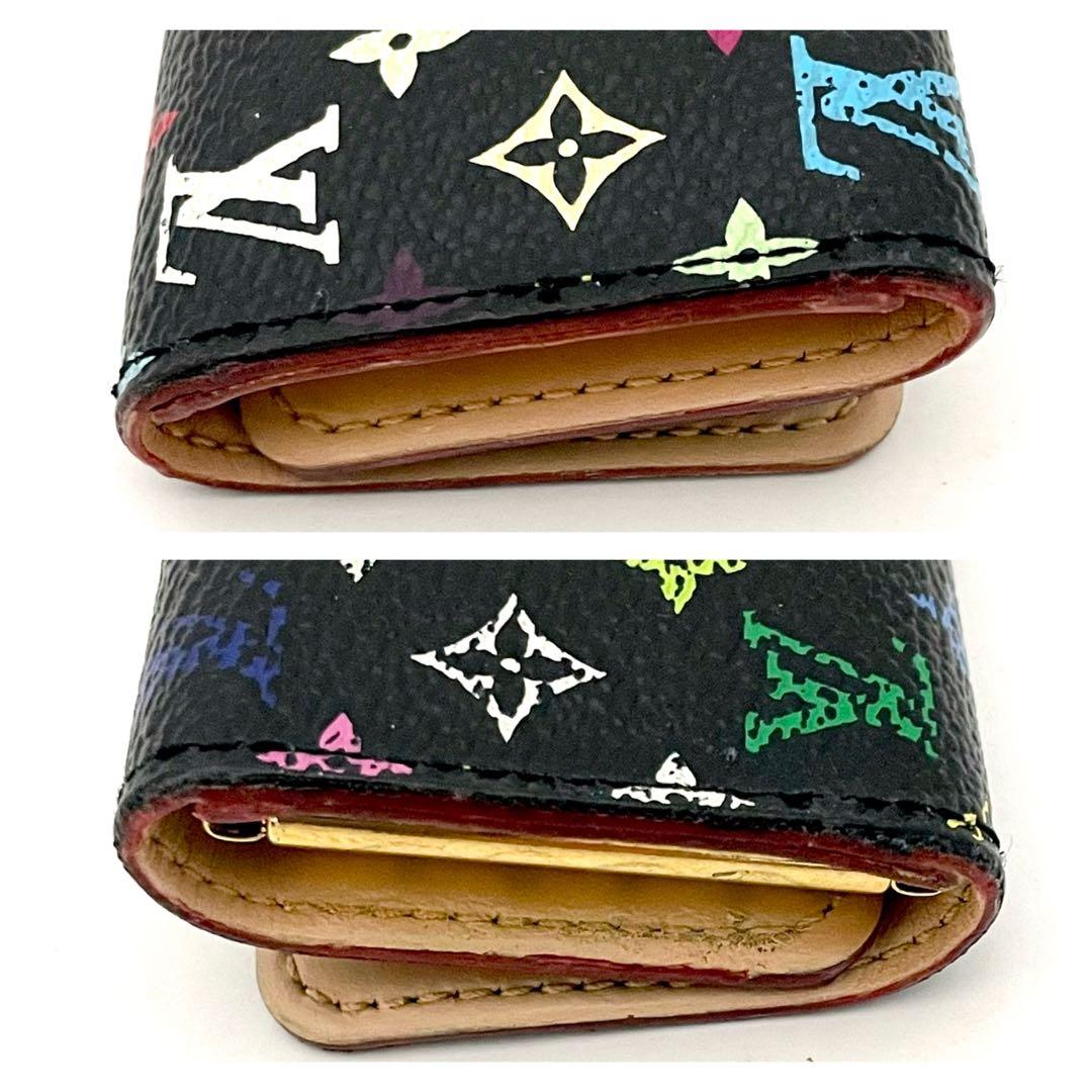 ルイヴィトン ミュルティクレ4 マルチカラー ノワール 黒 4連 キーケース