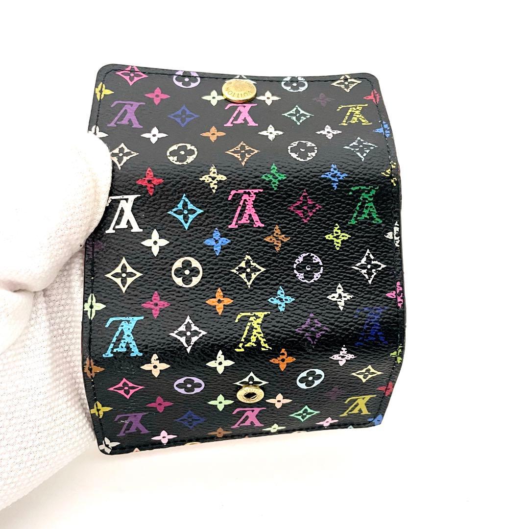 ルイヴィトン ミュルティクレ4 マルチカラー ノワール 黒 4連 キーケース