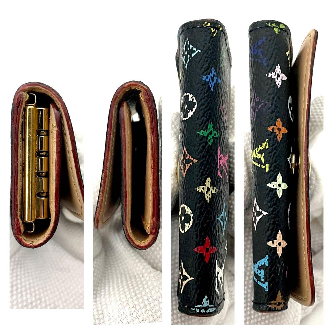 ルイヴィトン ミュルティクレ4 マルチカラー ノワール 黒 4連 キーケース