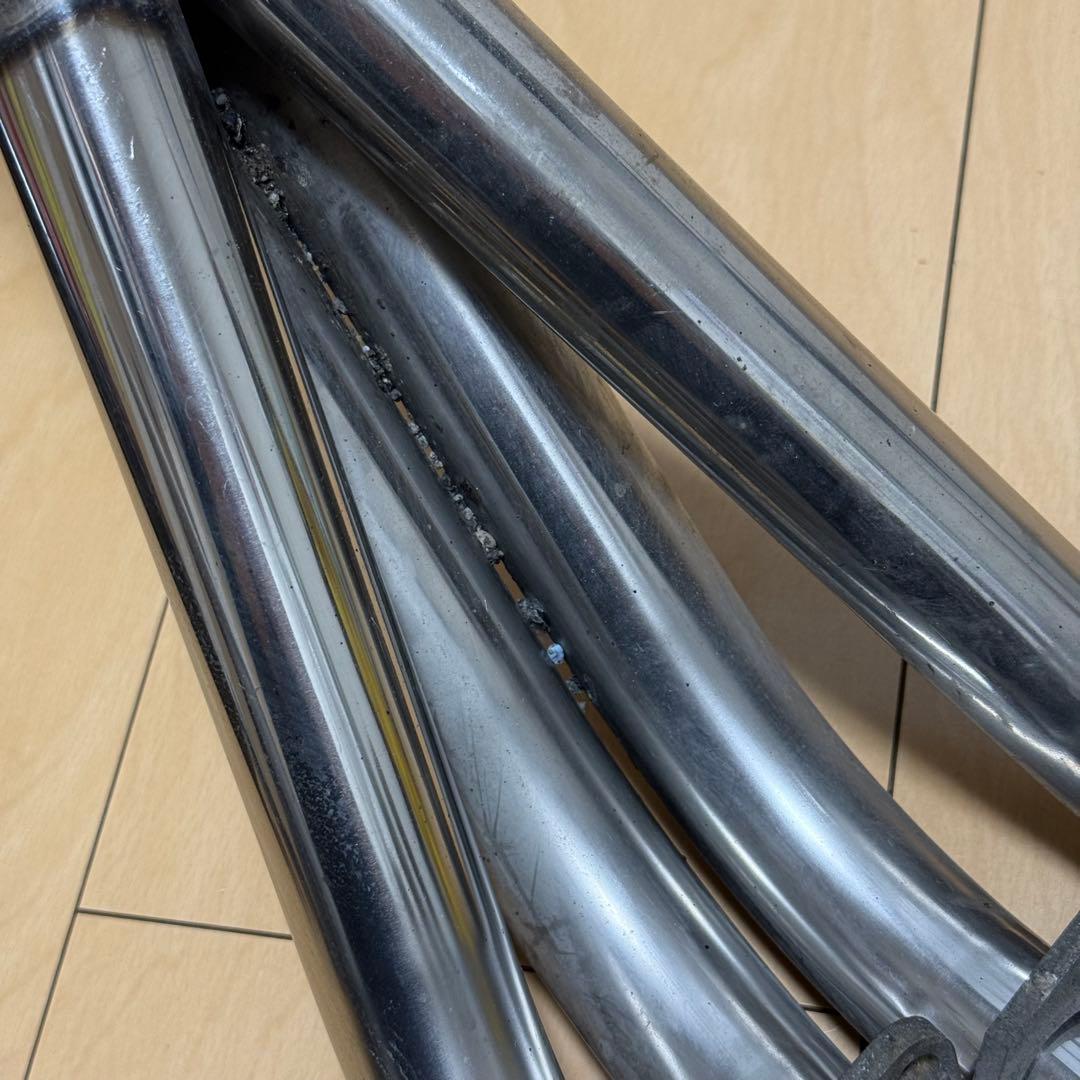 WR'S EX+デルケビック カーボンマフラー サイレンサー ZR250B