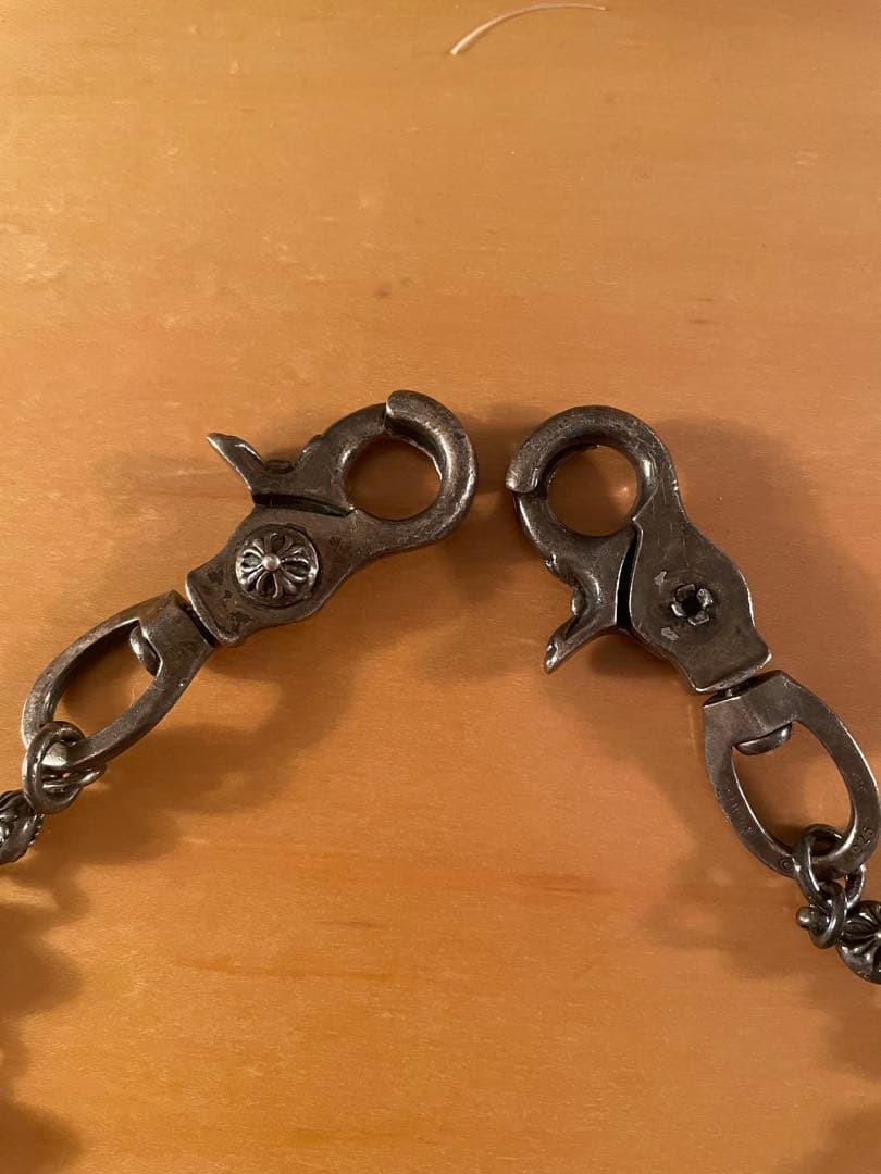 肉 シルバーウォレットチェーン120.5g 45センチ