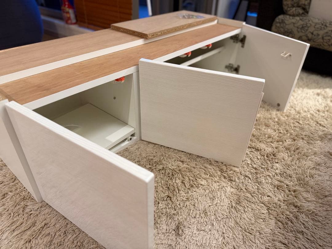 大川家具　キッチンボード上置棚　新品未使用（展示品）(引取りも可能)