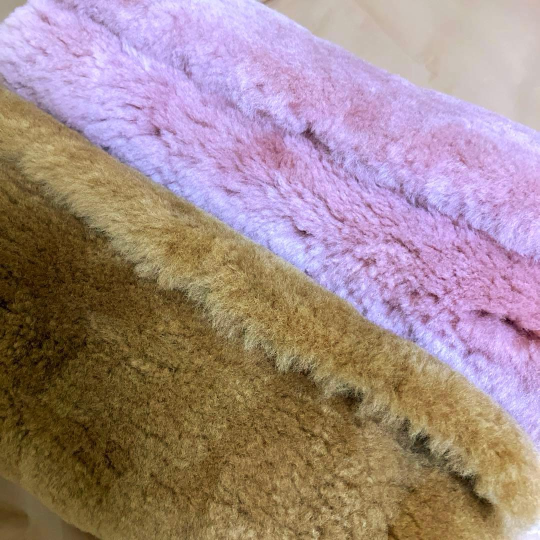 ムートンクッション(座布団) 2枚