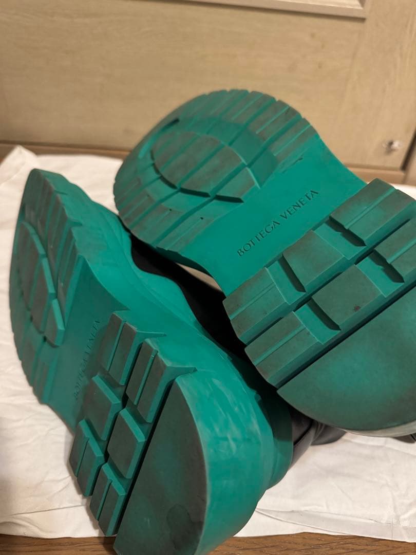ボッテガヴェネタ　タイヤブーツ 42 グリーン