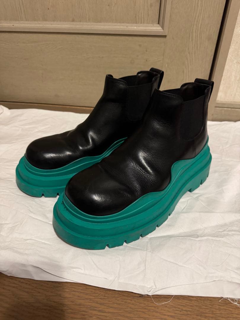 ボッテガヴェネタ　タイヤブーツ 42 グリーン