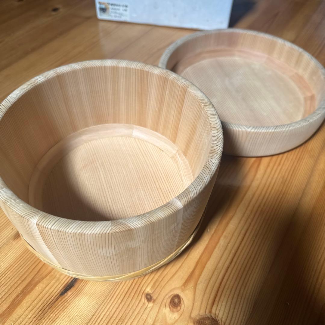 新品未使用　おひつ　3合　大館　曲げわっぱ