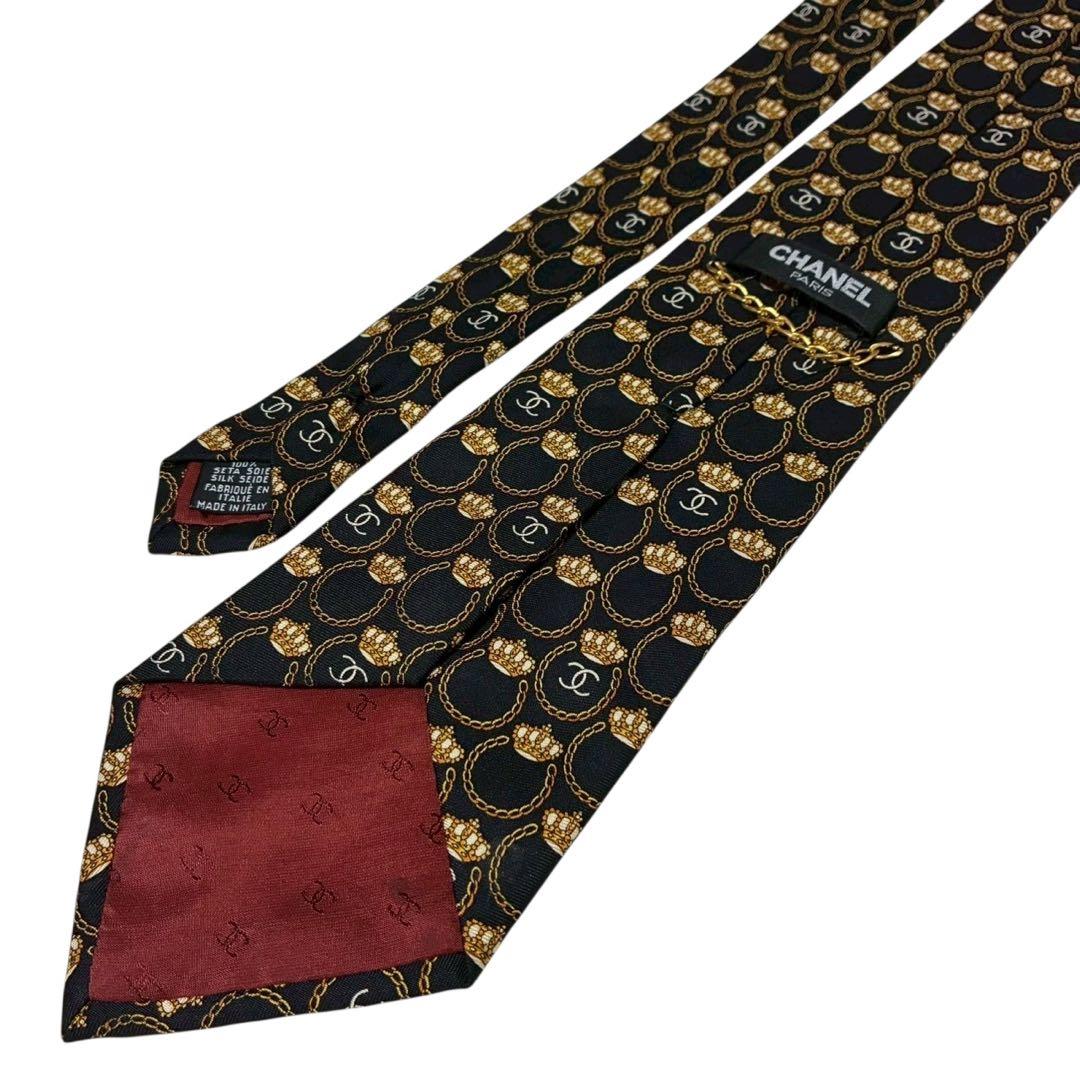 CHANEL ネクタイ 王冠柄