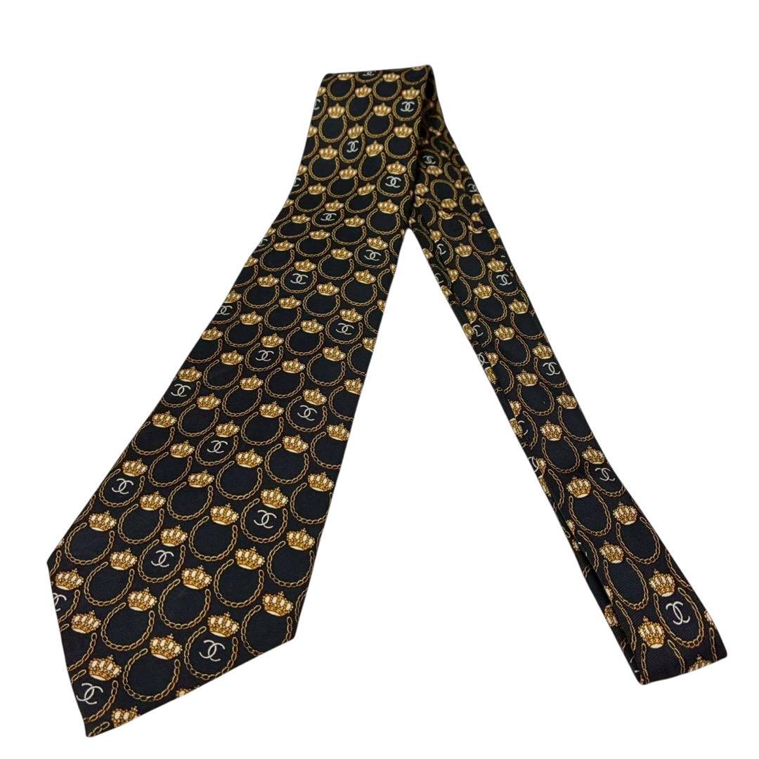 CHANEL ネクタイ 王冠柄