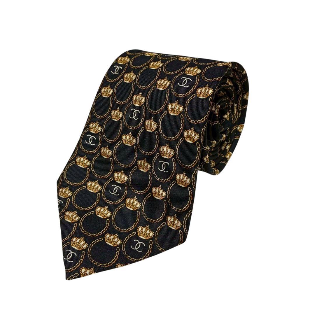 CHANEL ネクタイ 王冠柄