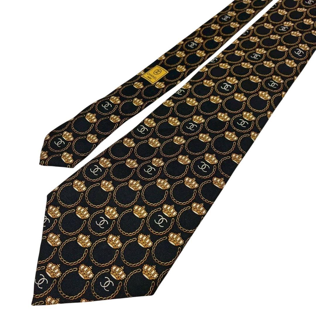 CHANEL ネクタイ 王冠柄