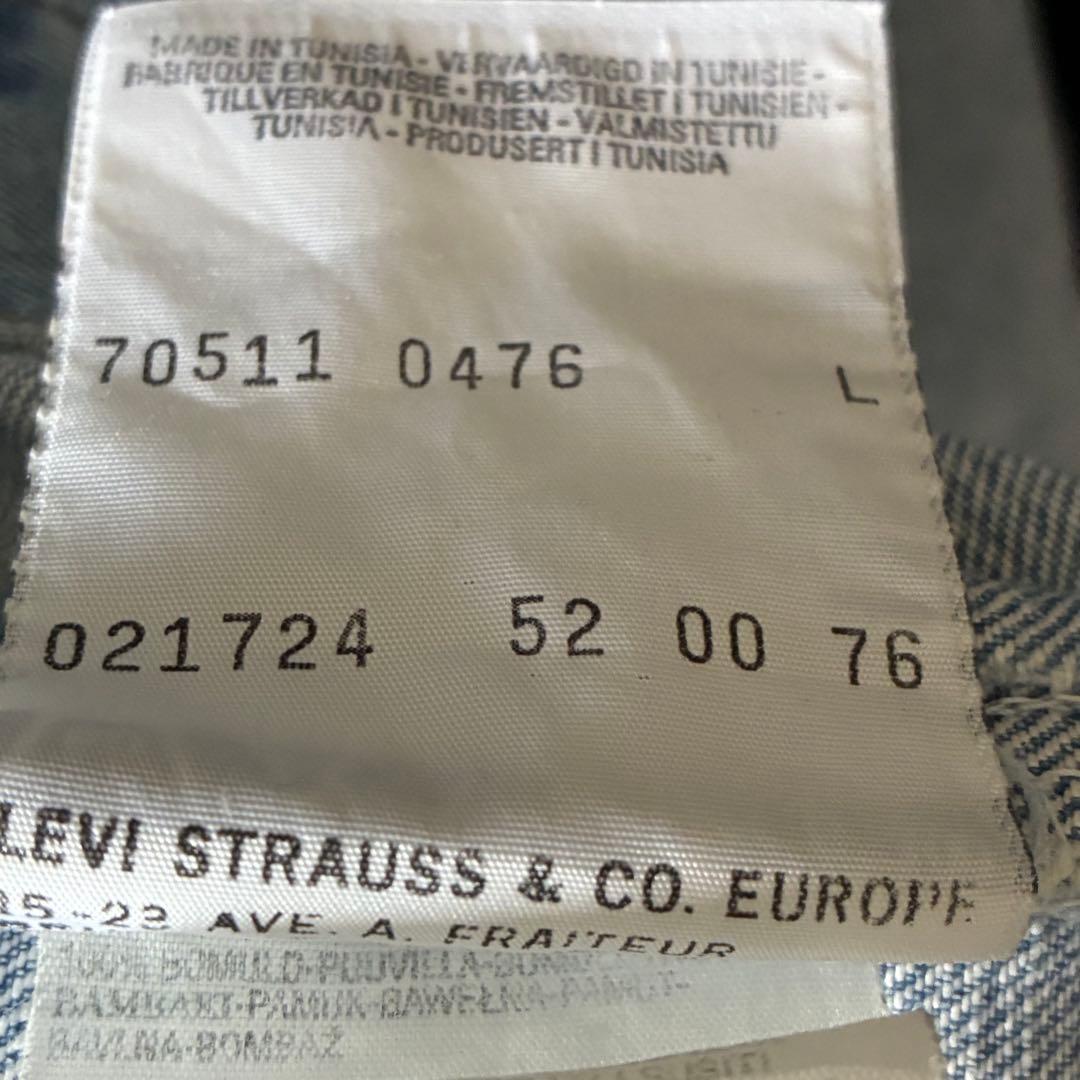 【Levi’s】70511-0476 2nd タイプ チュニジア製