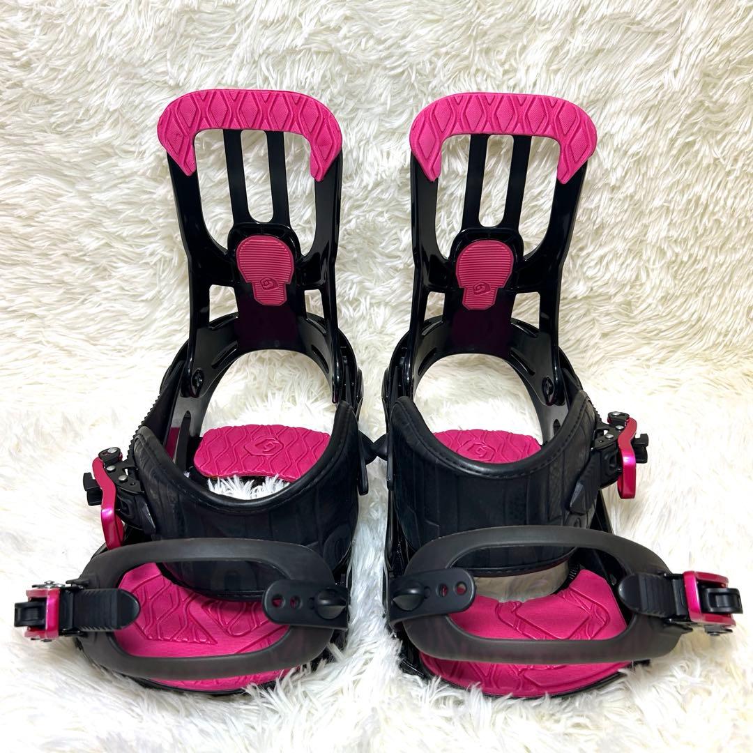 SALOMON ビンディング　スノボ　レディース　ブラックピンク　M