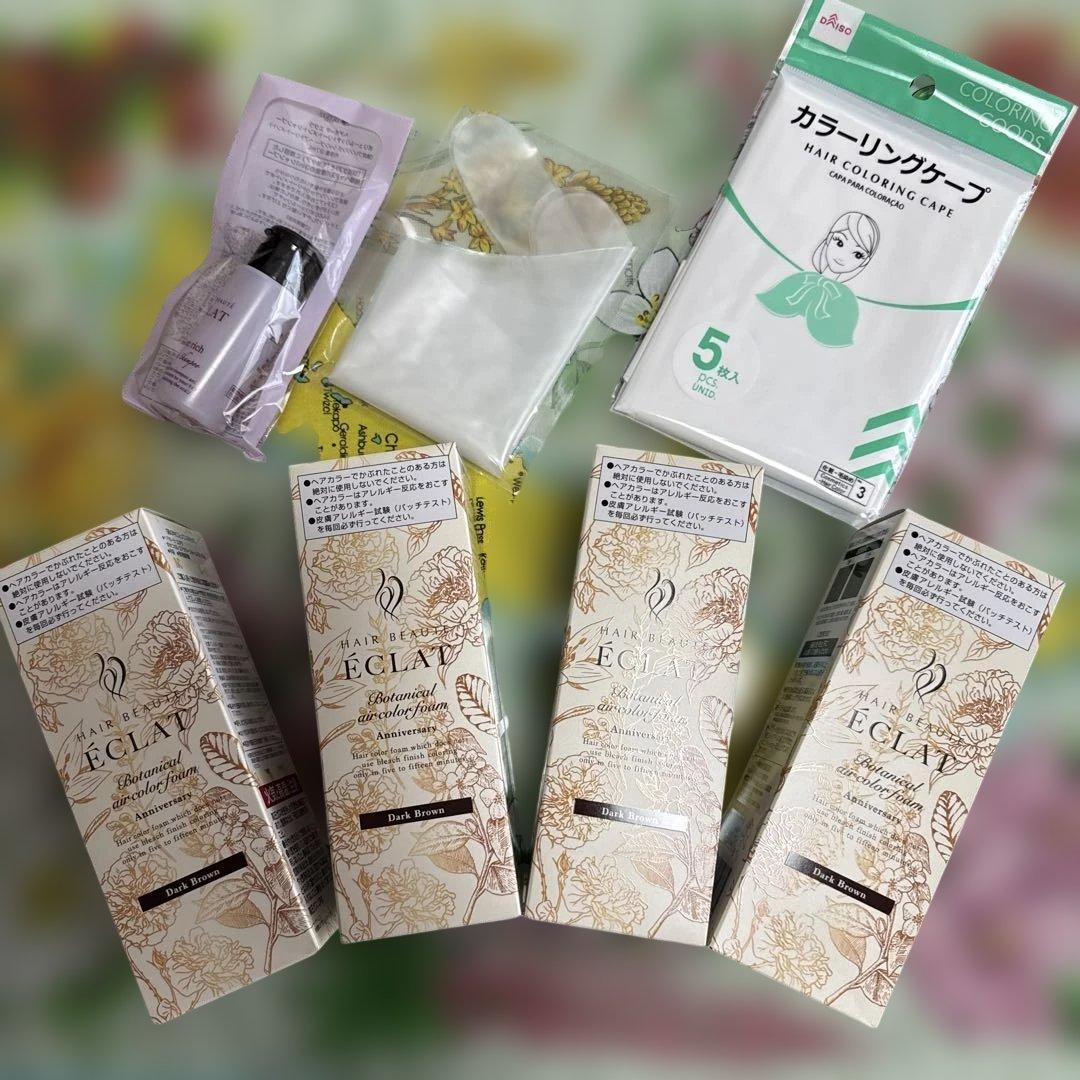 ポタニカル　エアカラーフォーム　EX ダークブラウン　4本セット