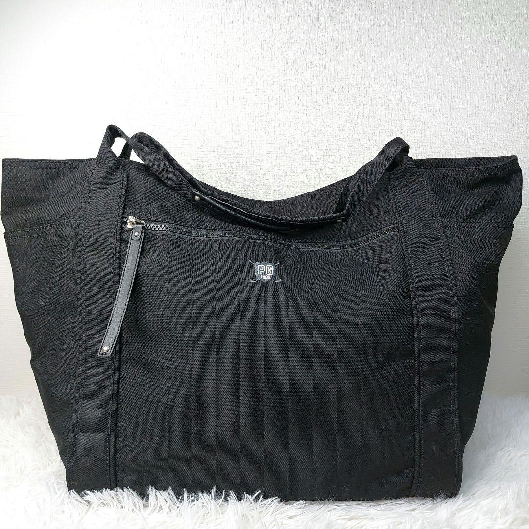 美品　PEARLY GATES　ロッカーバッグ　 トートバッグ　大容量　黒