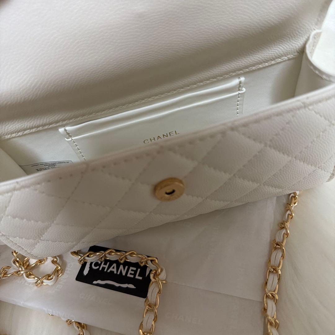 ☃*️様 CHANEL MAKE UPノベルティキルティングホワイトショルダー