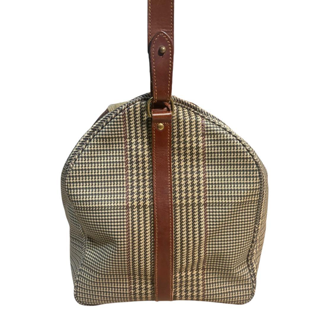 【希少】ポロラルフローレン　千鳥格子　ボストンバッグ　2way　大容量　ボストン