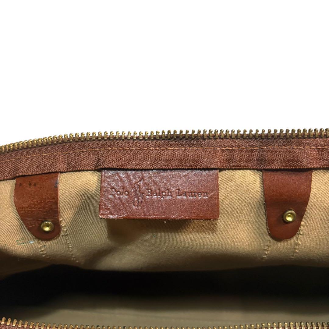 【希少】ポロラルフローレン　千鳥格子　ボストンバッグ　2way　大容量　ボストン