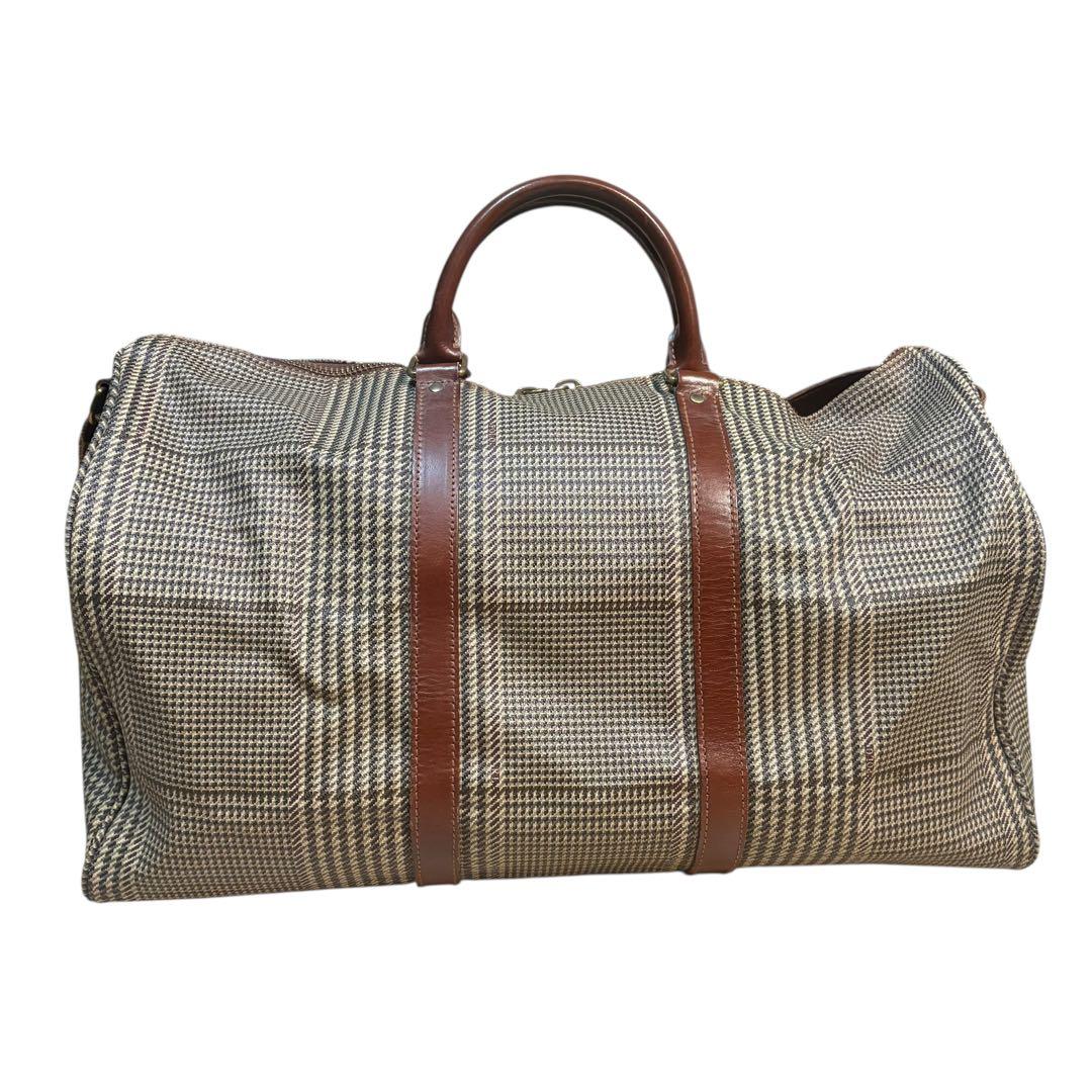 【希少】ポロラルフローレン　千鳥格子　ボストンバッグ　2way　大容量　ボストン