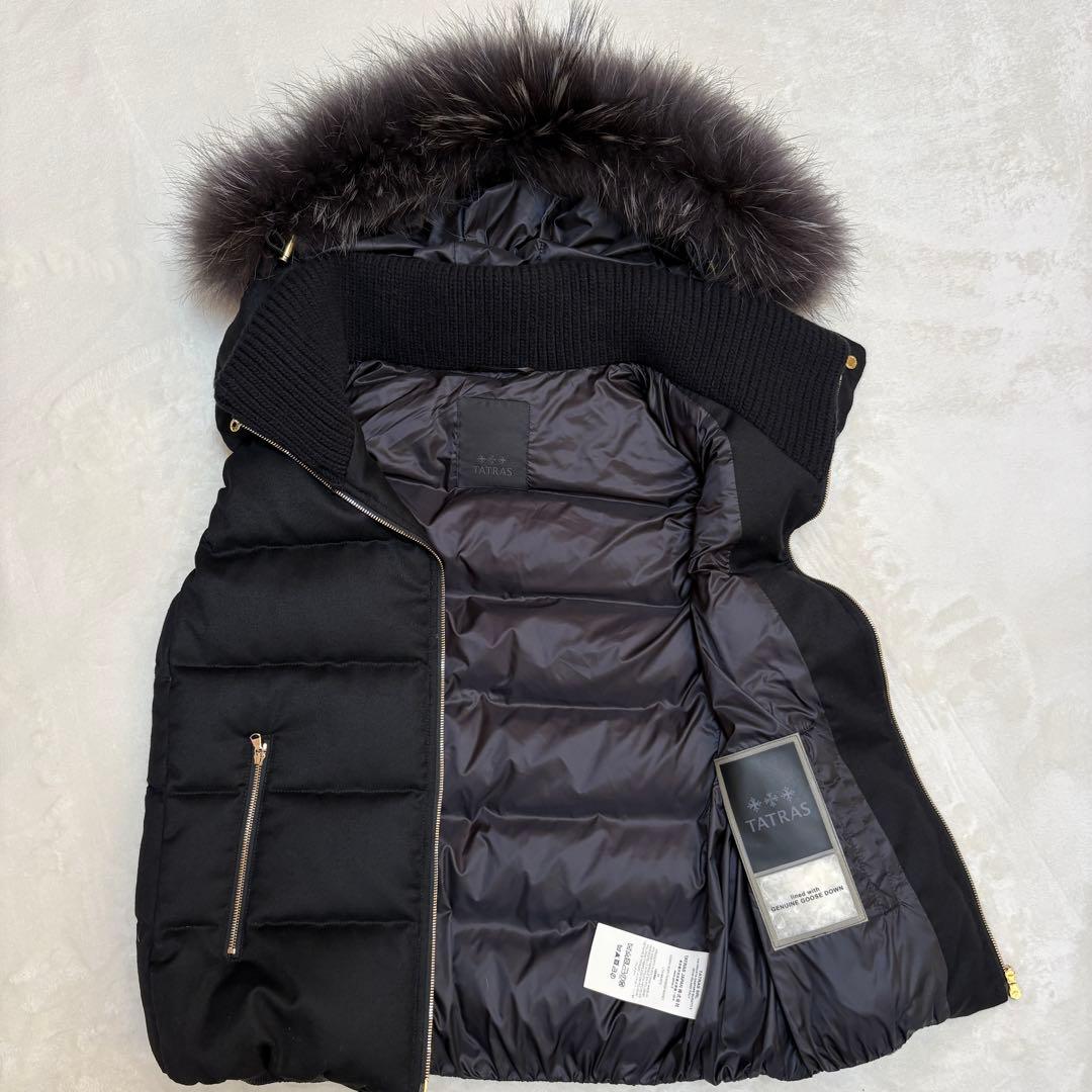 【るな】未使用級 TATRAS LUSERA ダウンベスト 3way黒