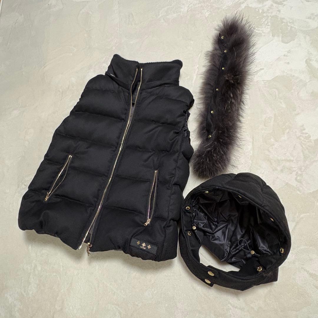 【るな】未使用級 TATRAS LUSERA ダウンベスト 3way黒