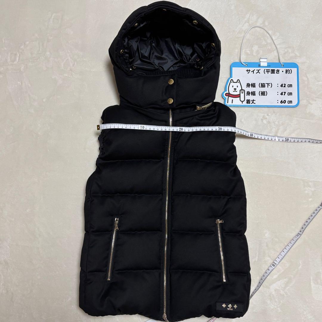 【るな】未使用級 TATRAS LUSERA ダウンベスト 3way黒