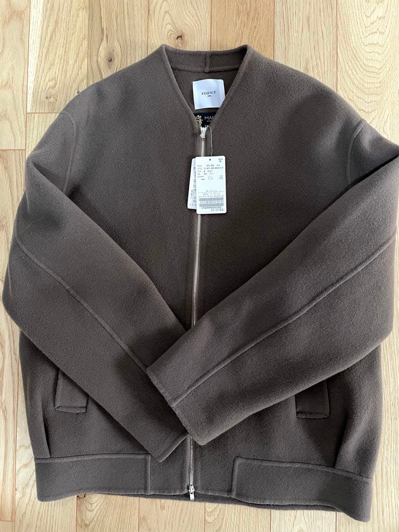 【新品未使用タグ付き】EDIFICE ウール　ジップアップジャケット