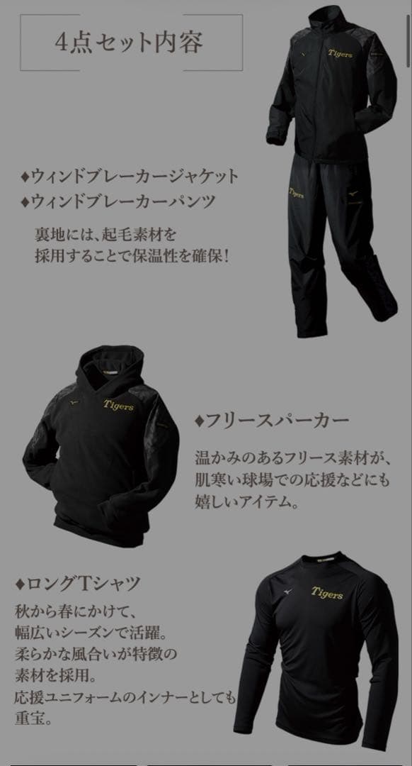 阪神タイガース　ダイヤモンドプラス特典2023 アパレル4点セット