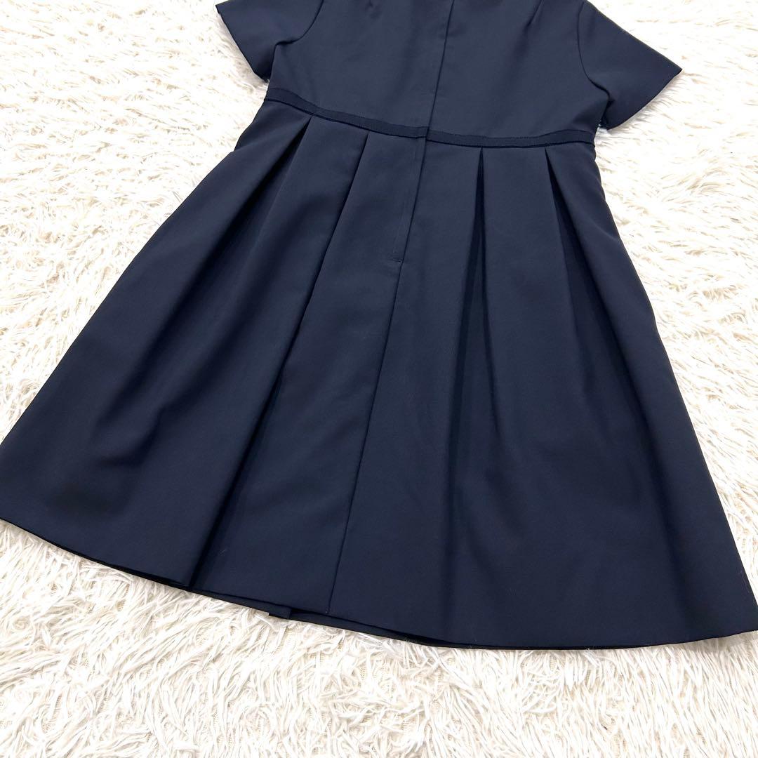 現行品✨familiar 半袖ワンピース フォーマル ネイビー 受験 120