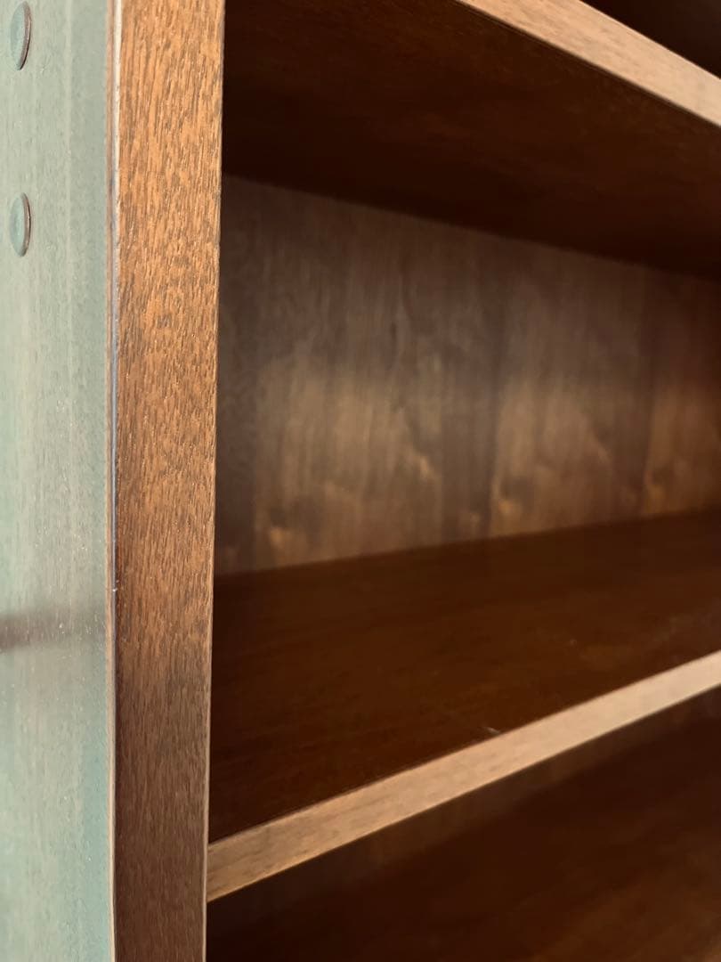 【フラワー】大川家具 ウォールナッツ 天然木 本棚 ブックシェルフ