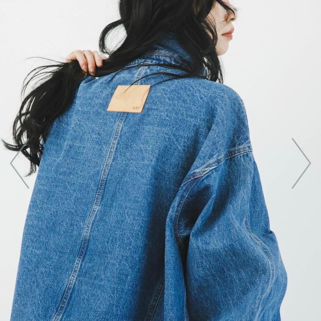 KBF 2WAYカラーデニムブルゾン L.BLUE