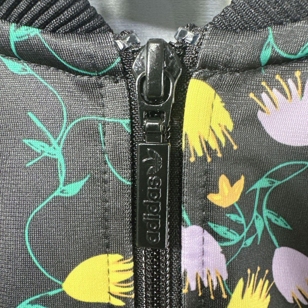 日本未発売 美品 アディダス 花柄 総柄 刺繍 レディース トラックジャケット